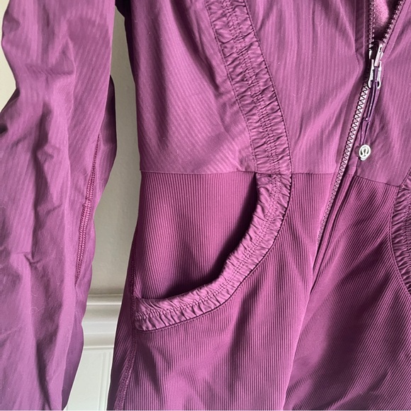 Lululemon Dance Studio Jacket III Plum Purple Zip Up Jacket with Hood Size 8 - Picture 8 of 16